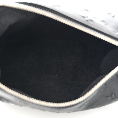 Louis Vuitton Calfskin Debossed Monogram Side Trunk Black 5 of 10