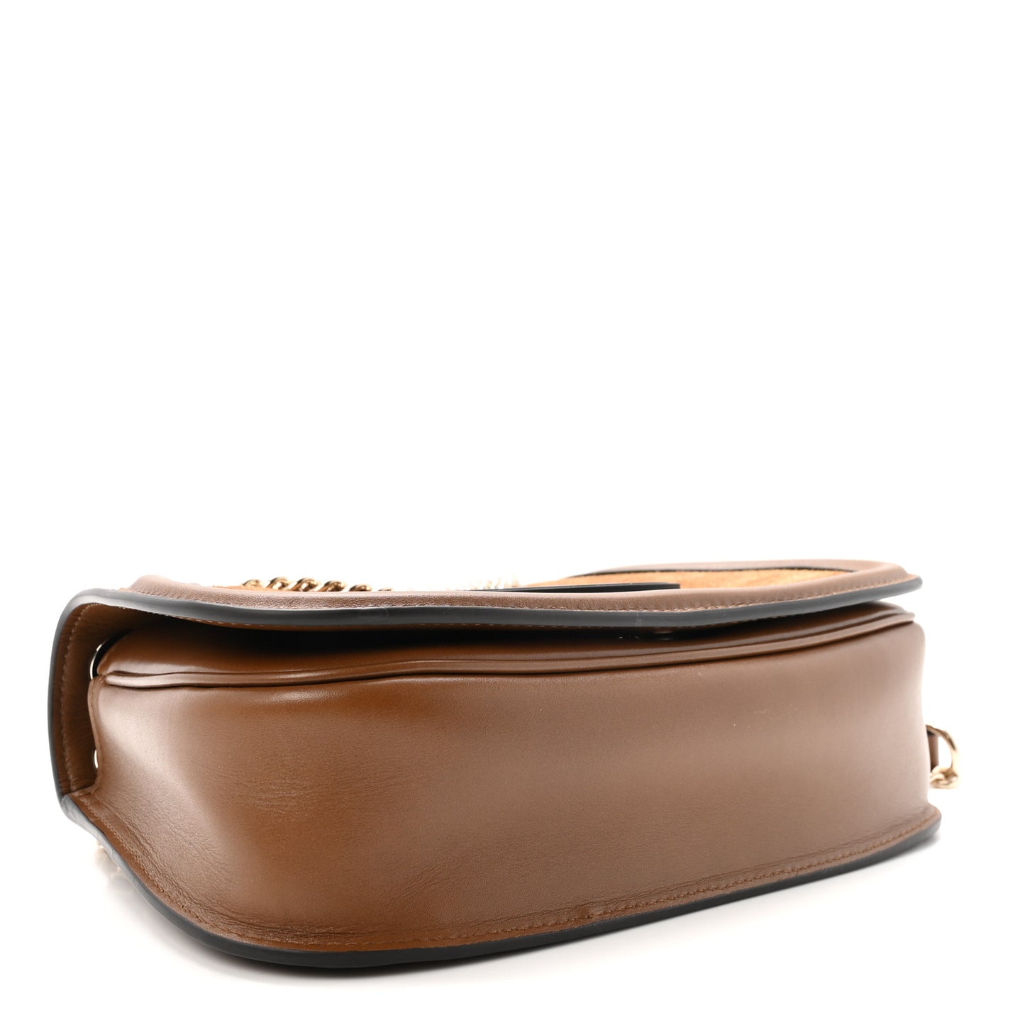 Suede Calfskin Blondie Medium Shoulder Bag Light Brown