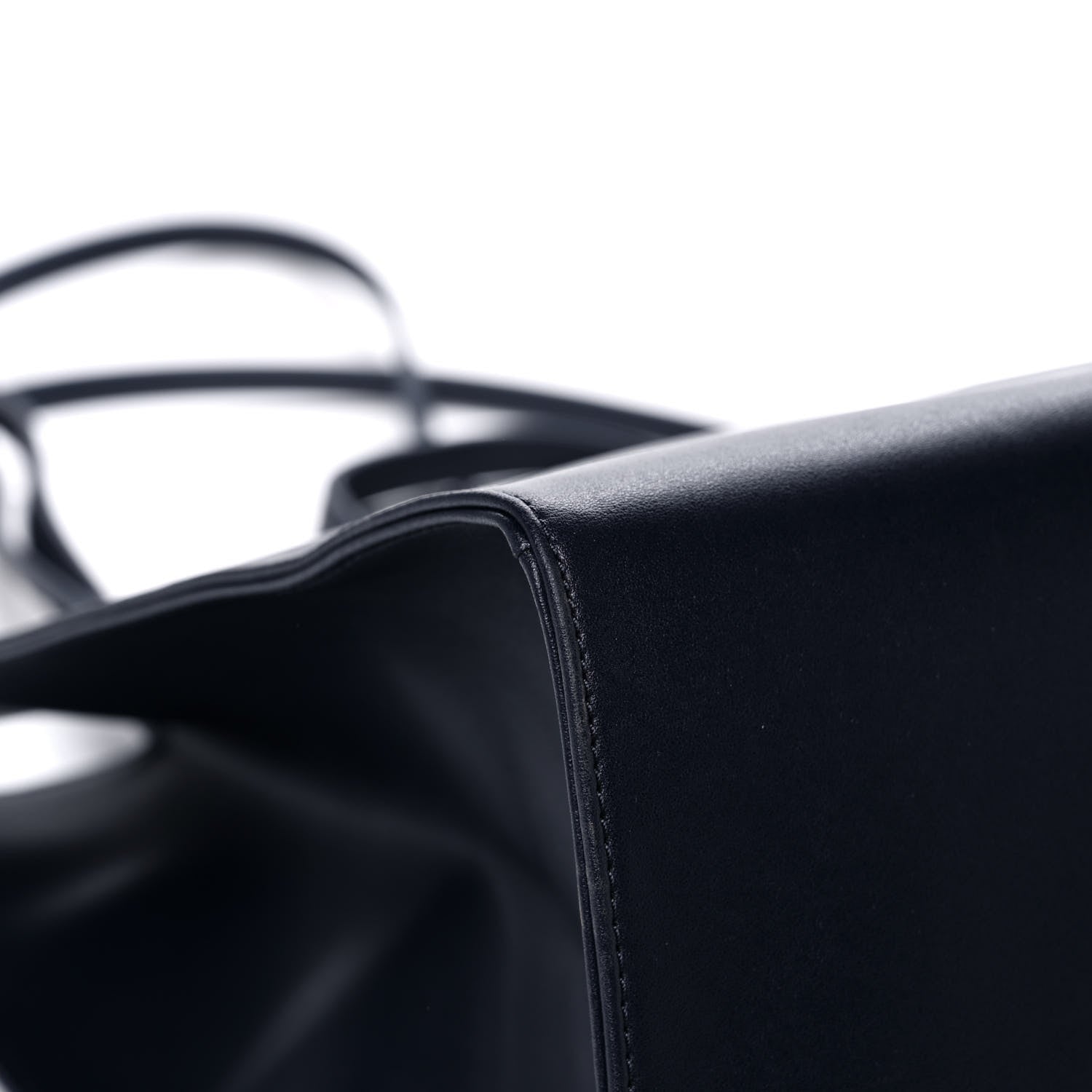 Telfar Vegan Leather Large Shopping Bag Navy 9 of 15