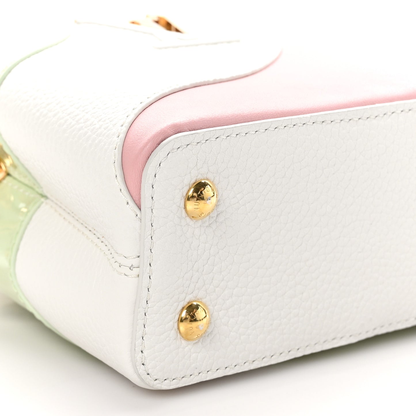Taurillon Calfskin Patent Gelato Mini Capucines Fraise Pink