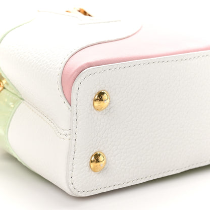 Louis Vuitton Taurillon Calfskin Patent Gelato Mini Capucines Fraise Pink 8 of 10