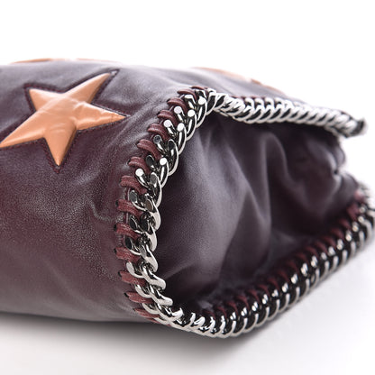 Stella McCartney Alter Nappa Embossed Mini Star Falabella Tote Burgundy 7 of 10