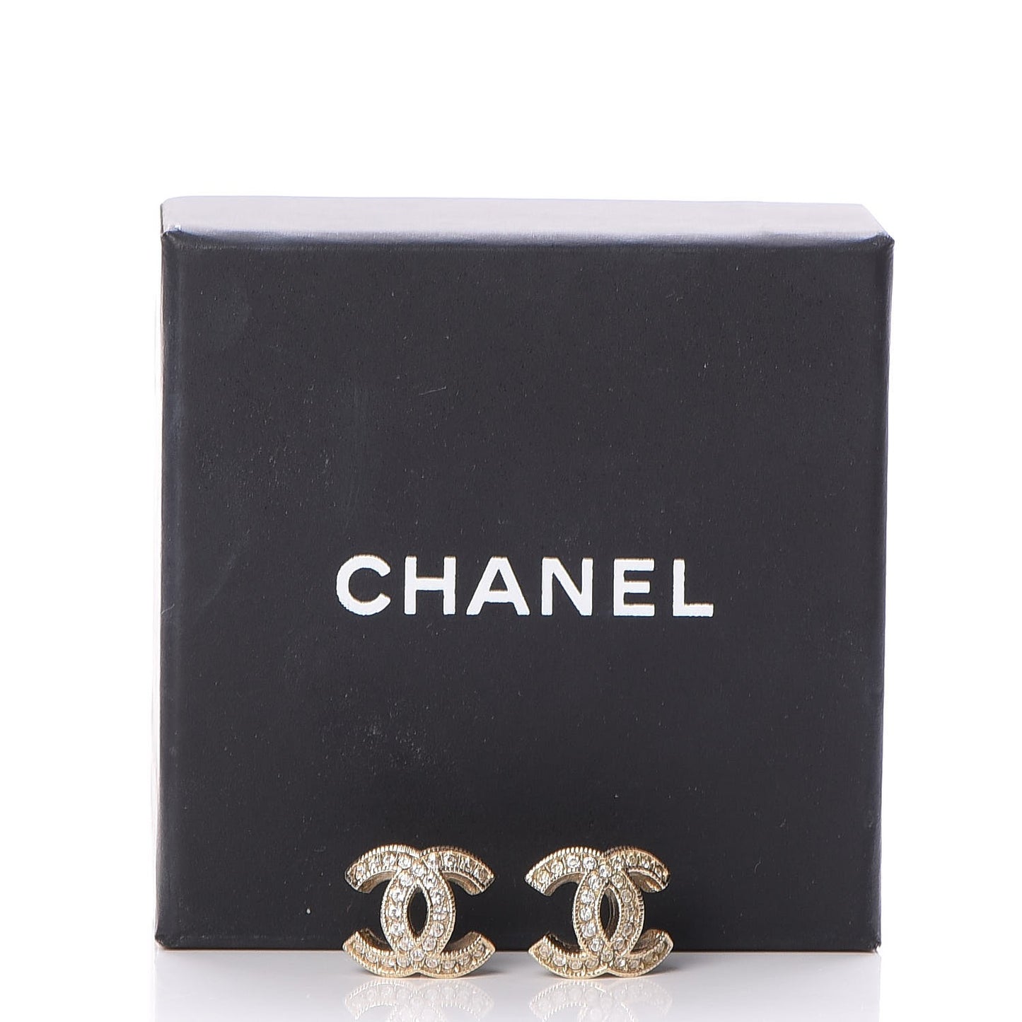 Crystal CC Earrings Gold