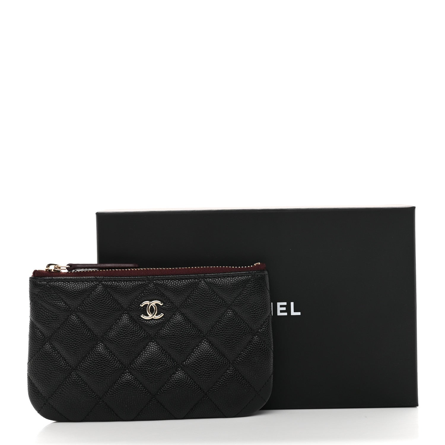 Chanel Caviar Quilted Small Cosmetic Case Black 8 of 8