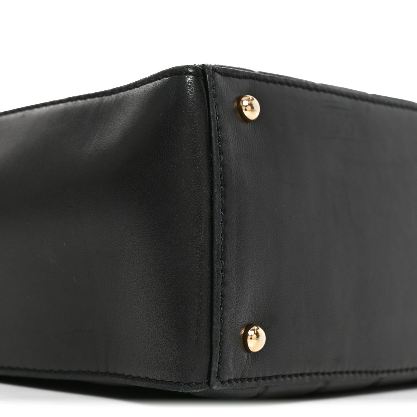Lambskin Quilted Medium Chocolate Bar Shoulder Bag Black