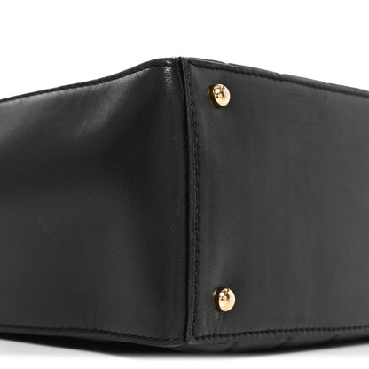 Chanel Lambskin Quilted Medium Chocolate Bar Shoulder Bag Black 8 of 9