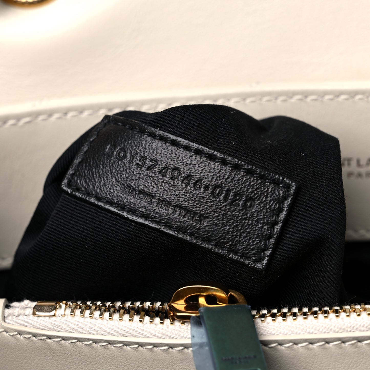 Calfskin Y Quilted Monogram Medium Loulou Chain Satchel Crema Soft
