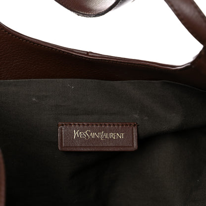 Saint Laurent Calfskin Belle de Jour Cabas Tote Brown 12 of 19