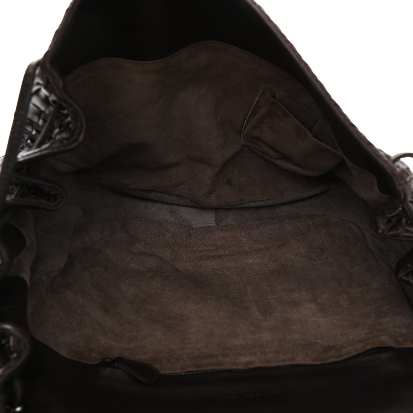Nappa Intrecciato Messenger Bag Ebano