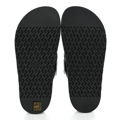 Hermes Nappa Extra Sandals 37 Black 5 of 9