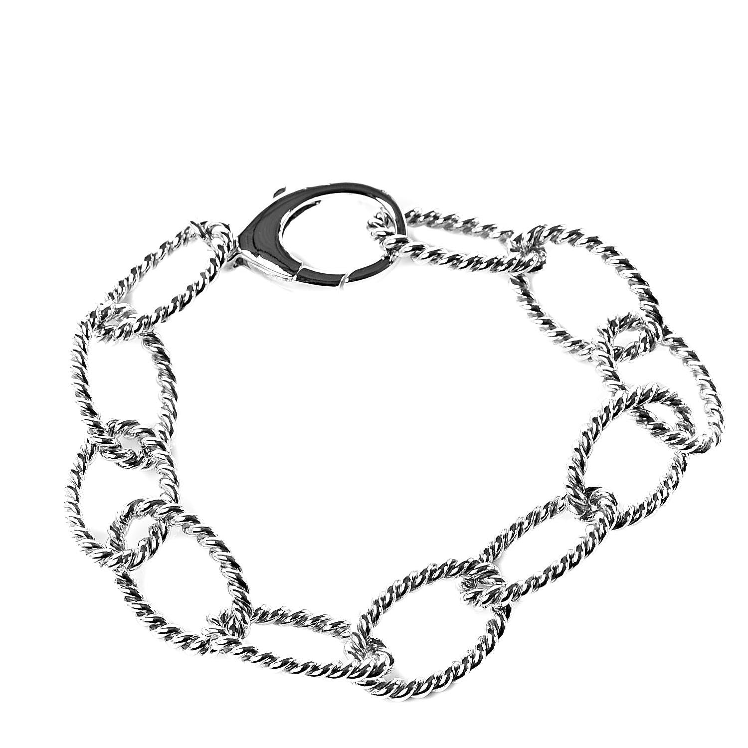 Tiffany Sterling Silver Twist Link Bracelet 1 of 6