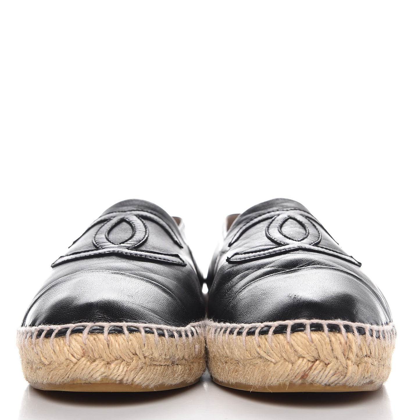 Lambskin CC Espadrilles 40 Black