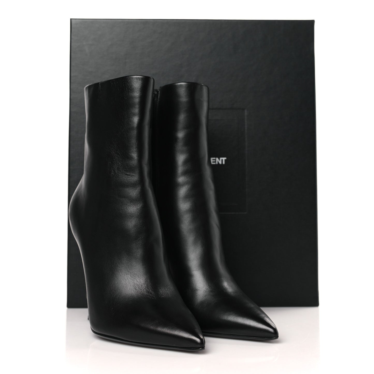 Calfskin Opyum Ankle Boots 37.5 Black