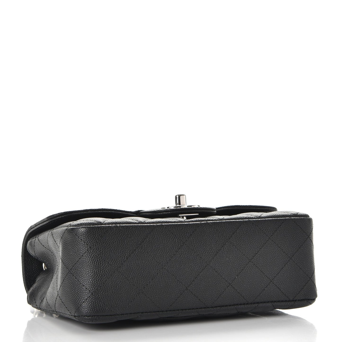 Caviar Quilted Mini Rectangular Flap Black