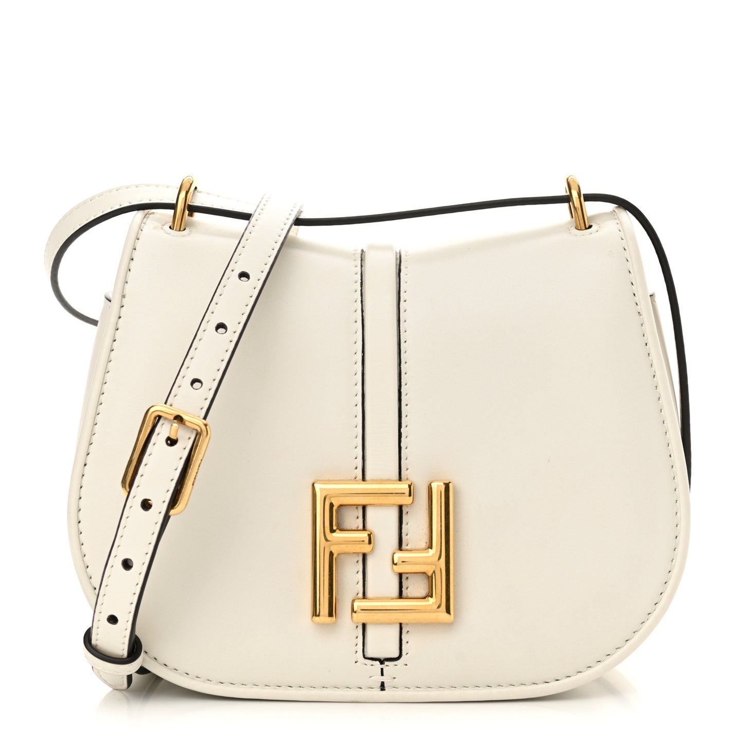 Vitello Brenta Cher Mini Fendi C'mon White Ice