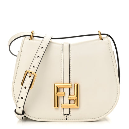 Fendi Vitello Brenta Cher Mini Fendi C'mon White Ice 1 of 9