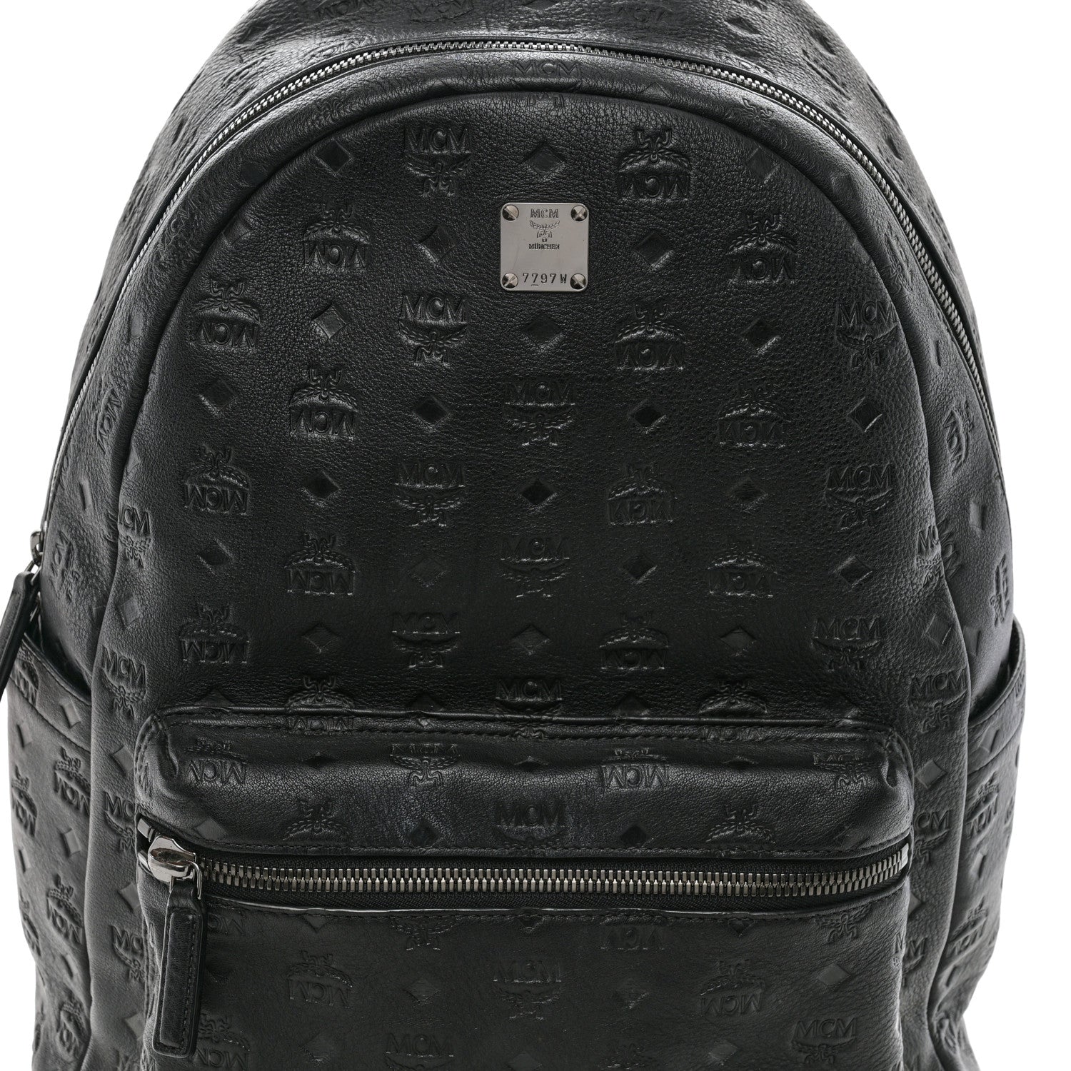 MCM Calfskin Ottomar Stark Backpack Black 9 of 11