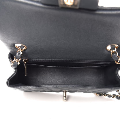 Chanel Caviar Quilted Mini Rectangular Flap Dark Grey 5 of 8