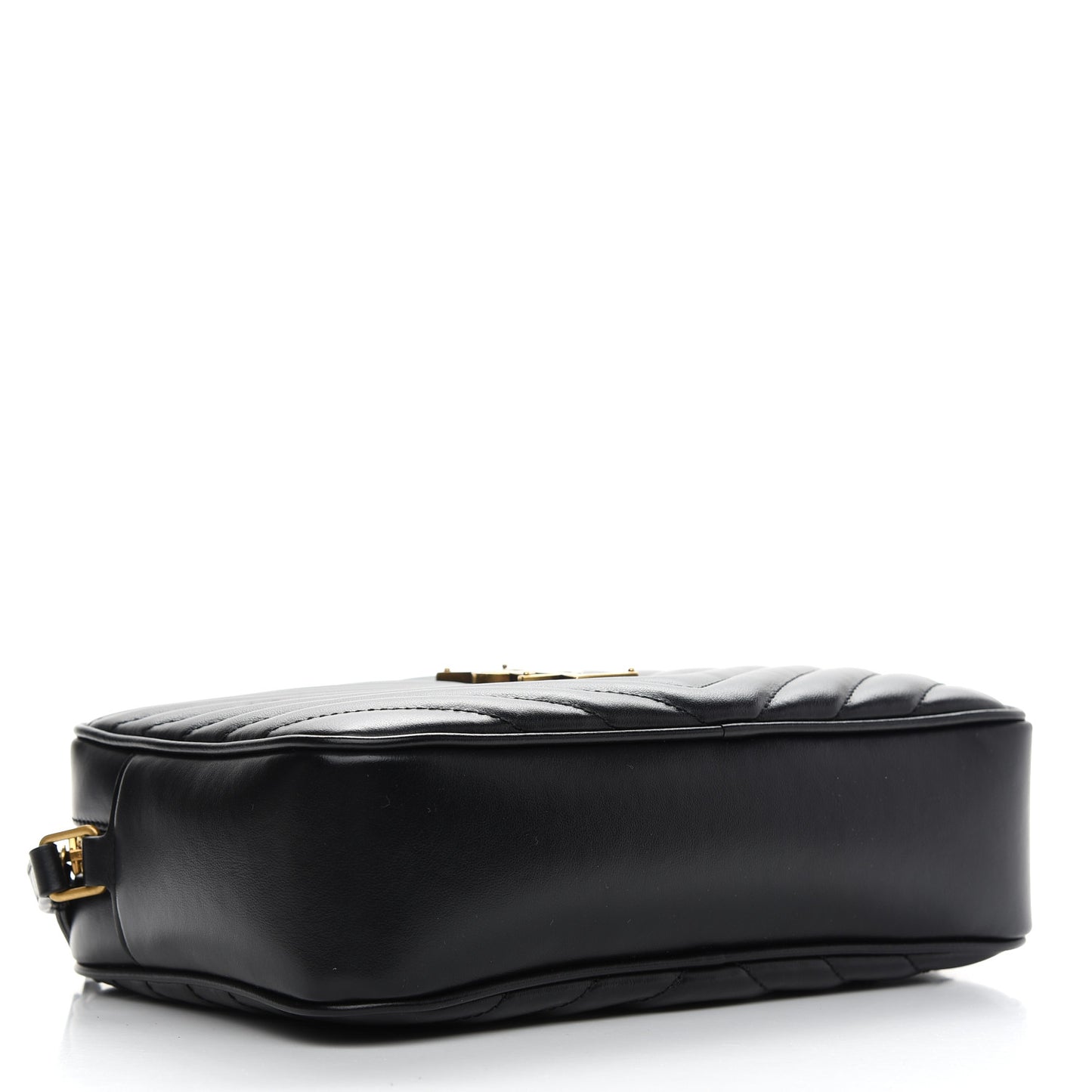 Calfskin Matelasse Monogram Lou Camera Bag Black