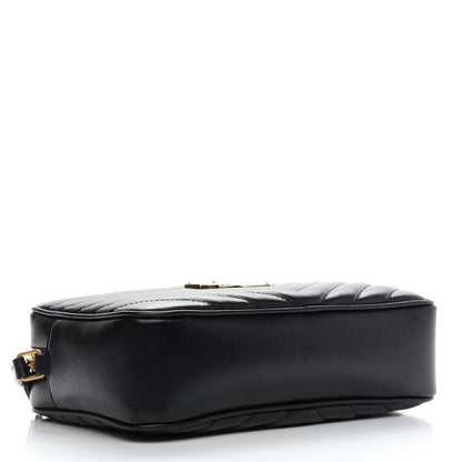 Saint Laurent Calfskin Matelasse Monogram Lou Camera Bag Black 4 of 9