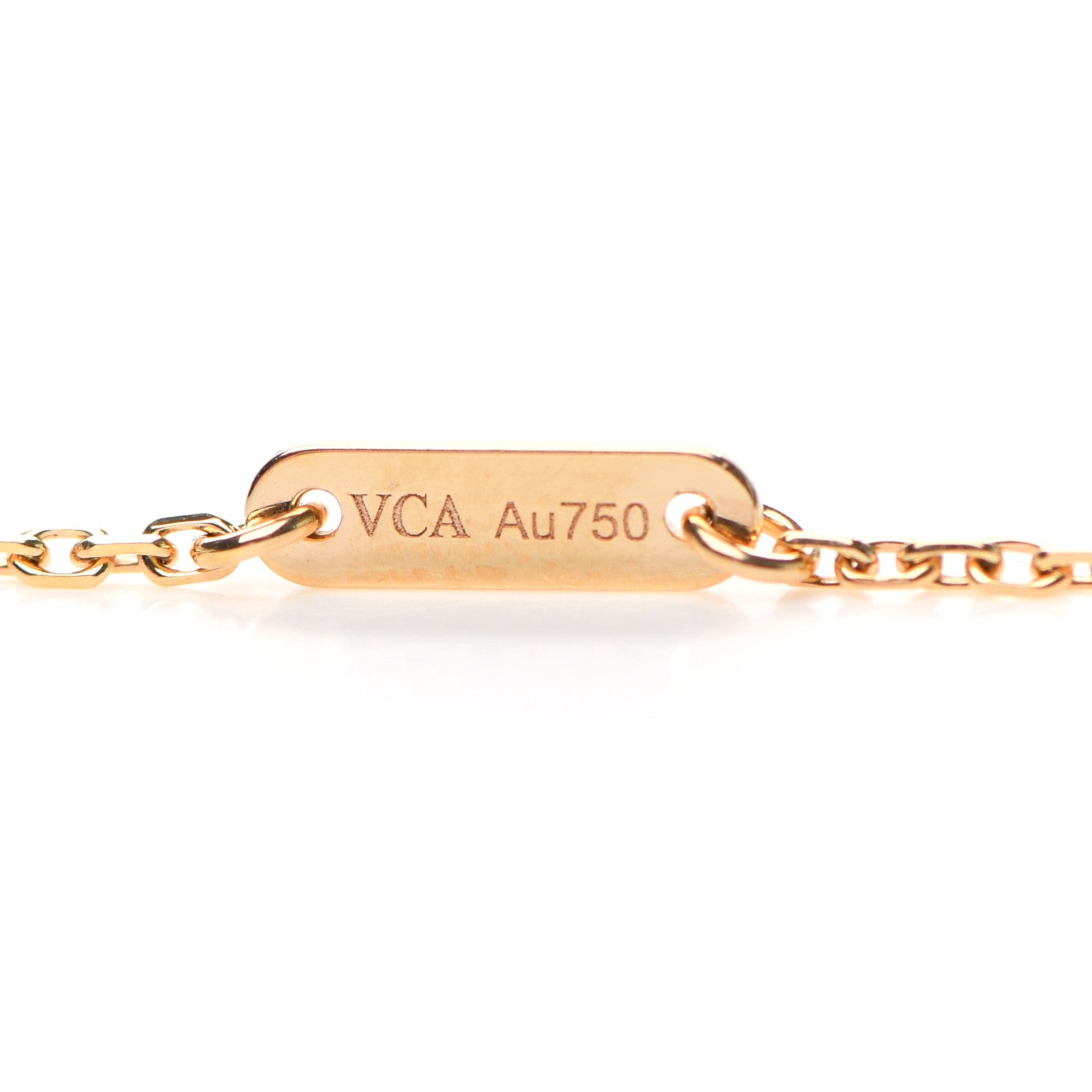 Van Cleef & Arpels 18K Rose Gold Carnelian Sweet Alhambra Pendant Necklace 6 of 7