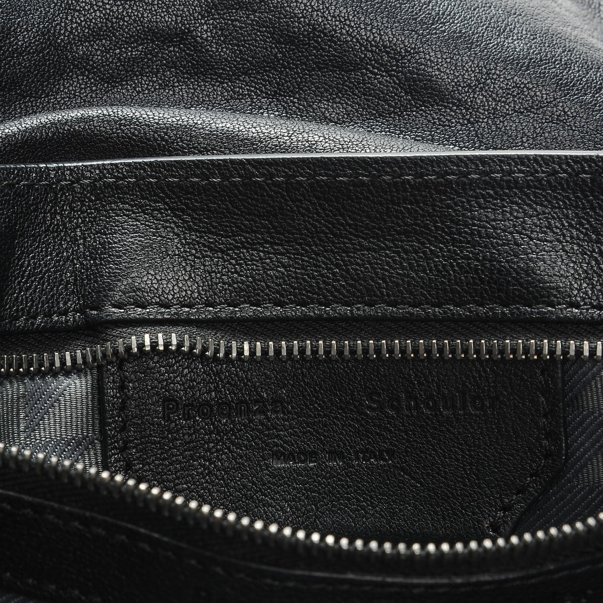 Lambskin Fringe Medium PS1 Satchel Black