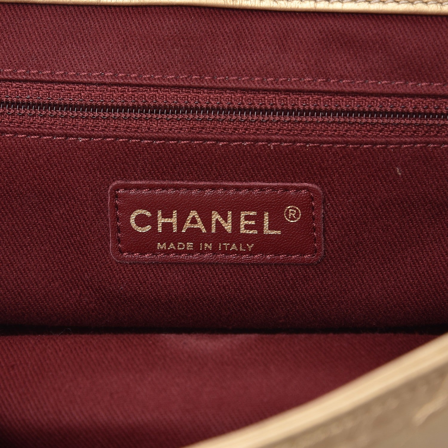 Chanel Metallic Aged Calfskin Quilted Small Pondichery Flap Gold 7 of 9