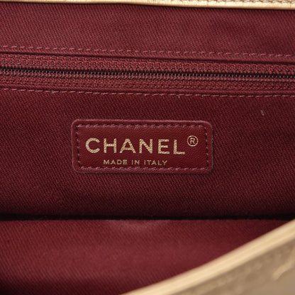 Chanel Metallic Aged Calfskin Quilted Small Pondichery Flap Gold 7 of 9