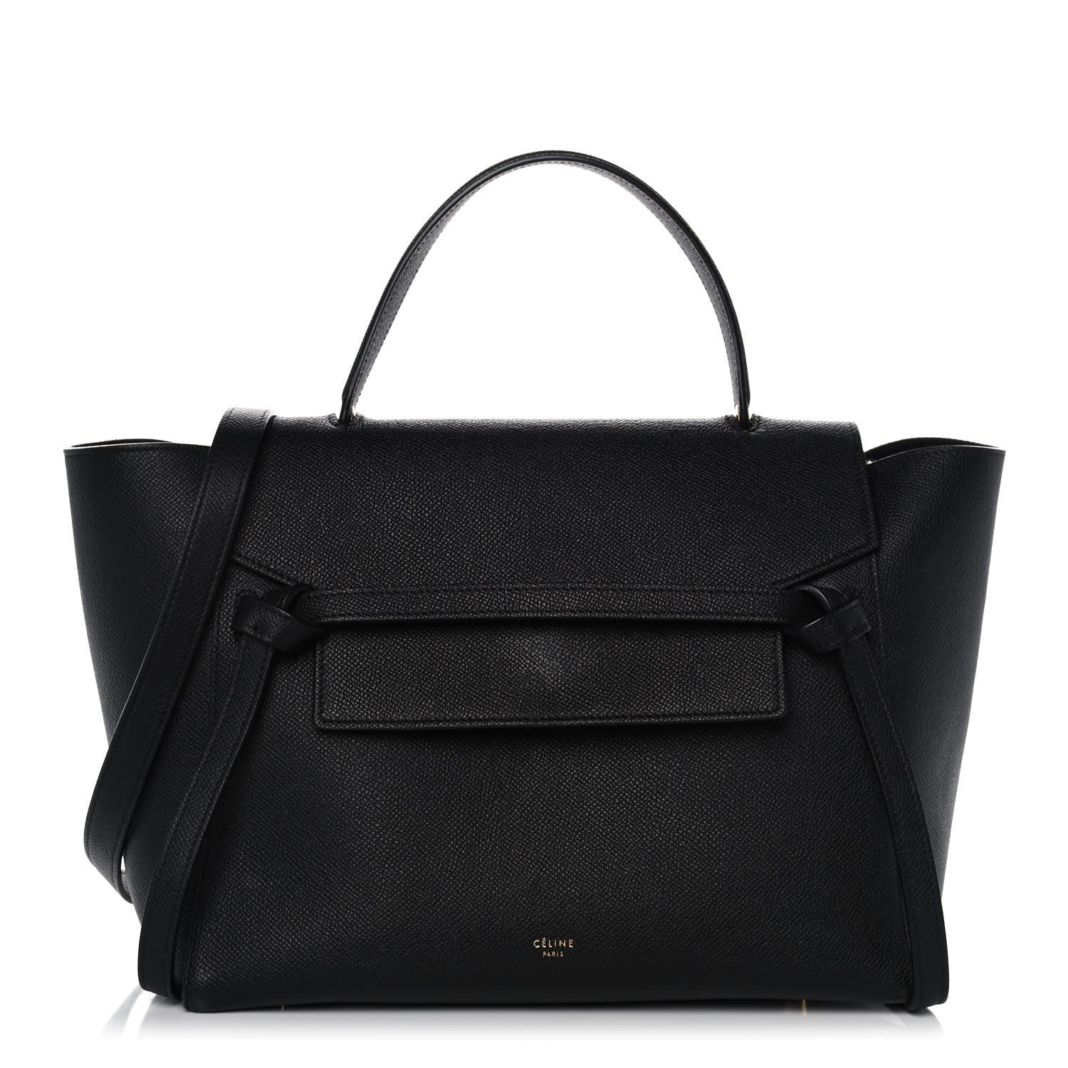 Celine Grained Calfskin Mini Belt Bag Black 1 of 12
