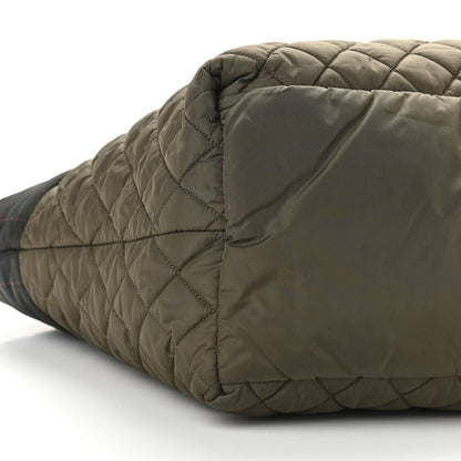 Chanel Nylon Quilted Large Coco Cocoon Tote Khaki 4 of 11