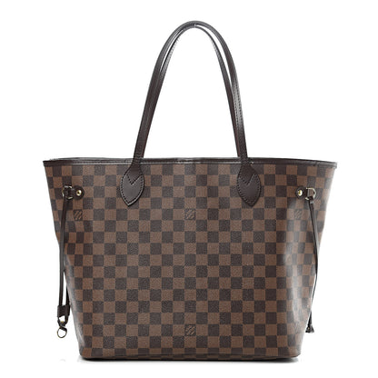 Louis Vuitton Damier Ebene Neo Neverfull MM Rose Ballerine 1 of 11