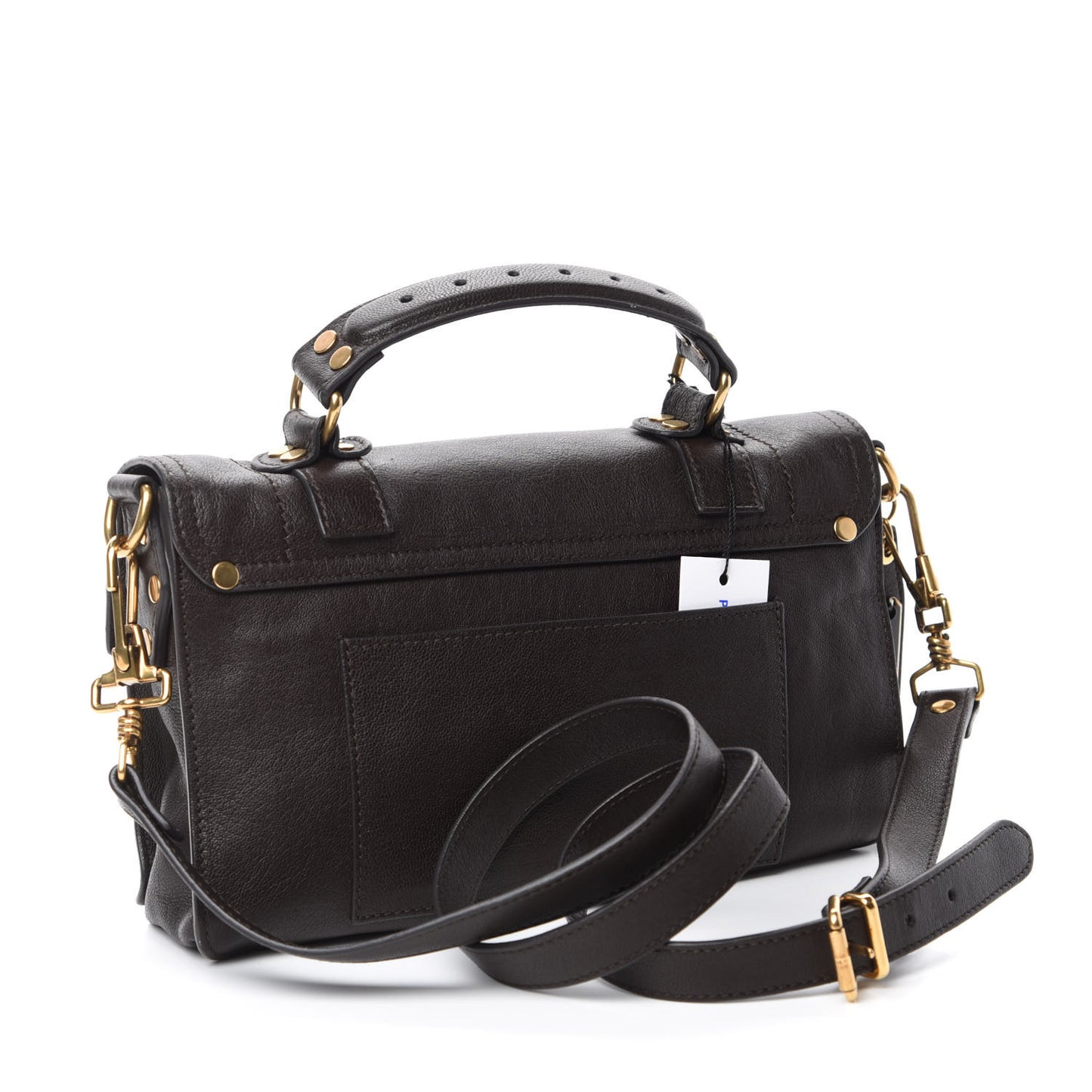 Lambskin Tiny PS1 Satchel Dark Chocolate
