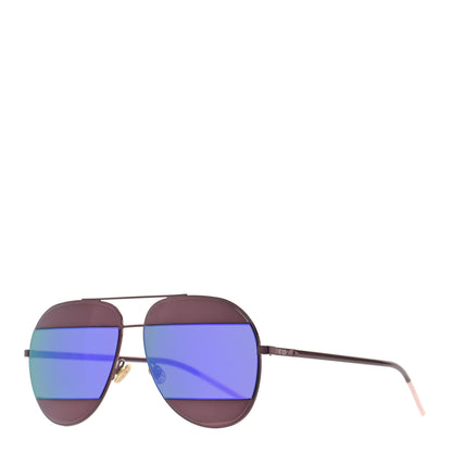 Christian Dior Metal Split 1 Aviator Sunglasses Purple 1 of 7