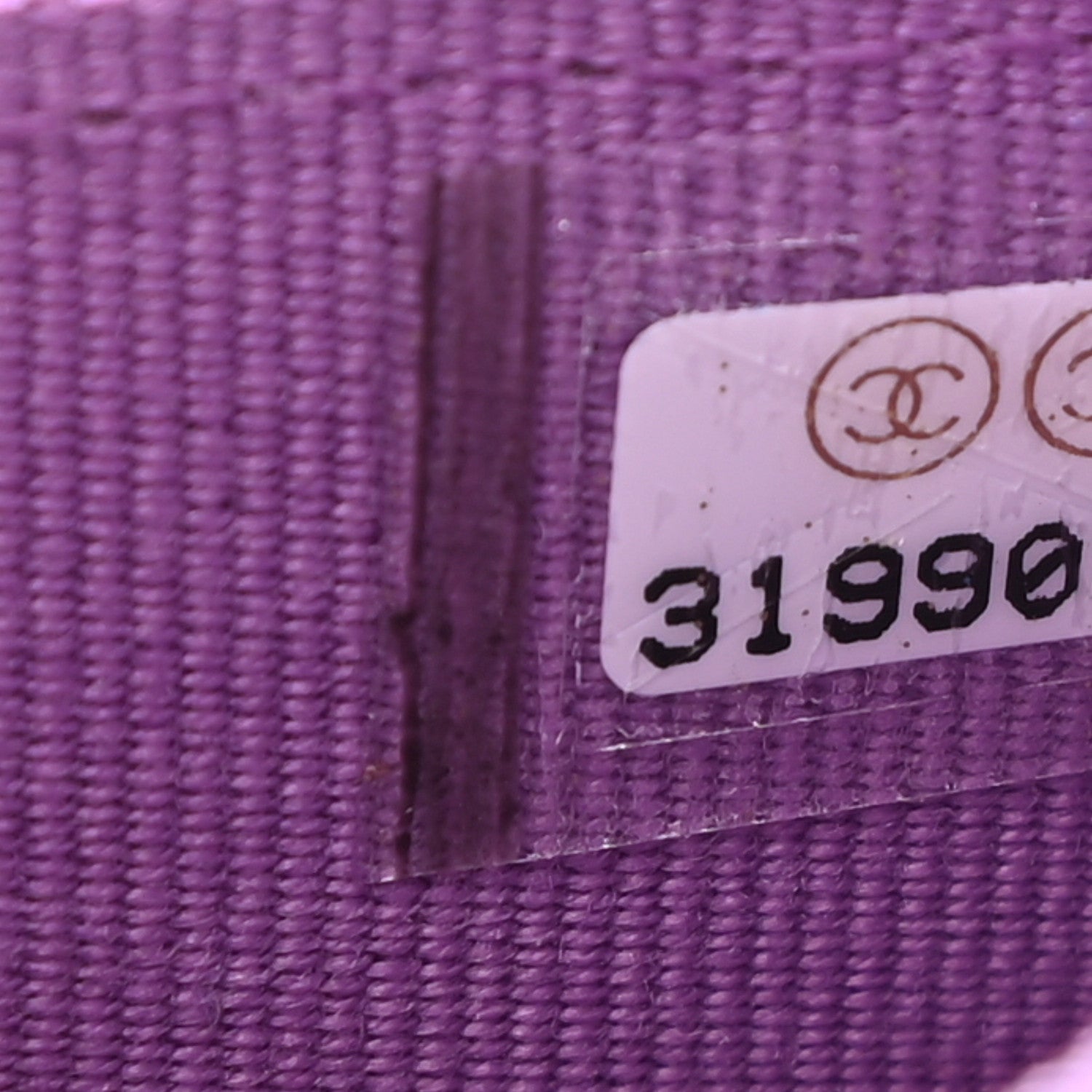 Chanel Caviar Quilted Flap Card Holder Wallet Purple 8 of 9
