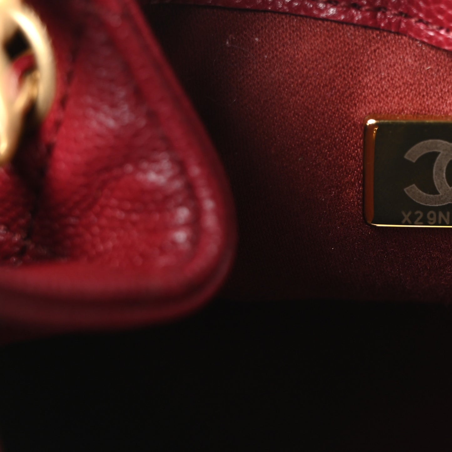 Caviar Quilted Small Chanel 25 Handbag Burgundy