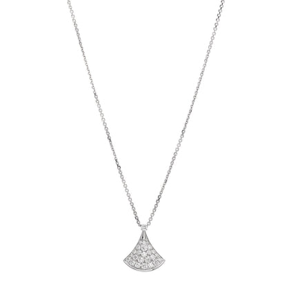 Bulgari 18K White Gold Diamond Divas' Dream Pave Necklace 1 of 5