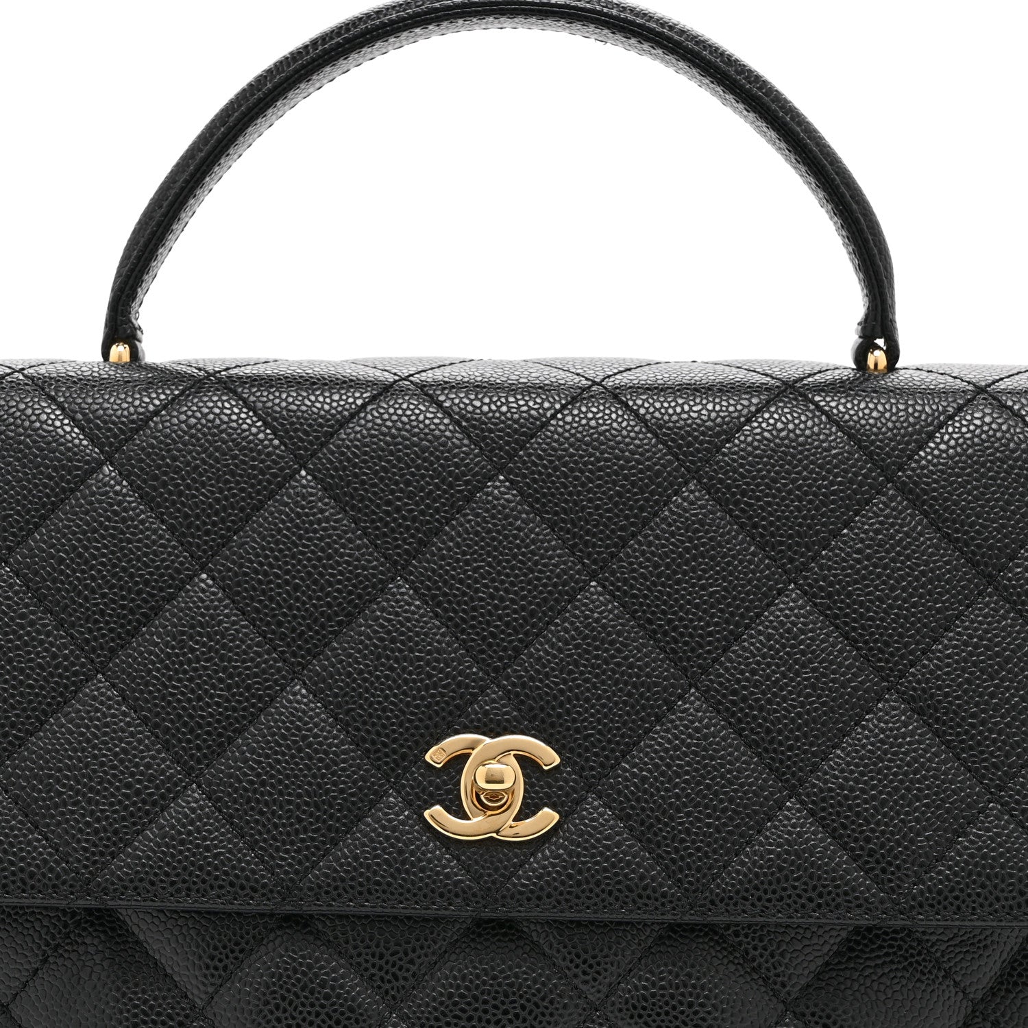 Chanel Caviar Quilted Jumbo Kelly Flap Black 8 of 10