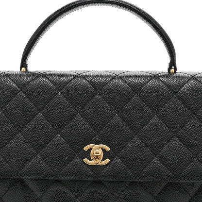 Chanel Caviar Quilted Jumbo Kelly Flap Black 8 of 10