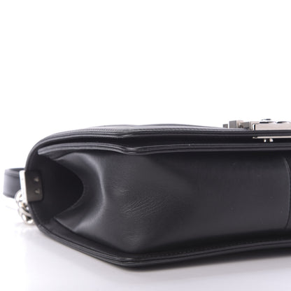 Chanel Calfskin Chevron Quilted Medium Boy Flap Black 6 of 9