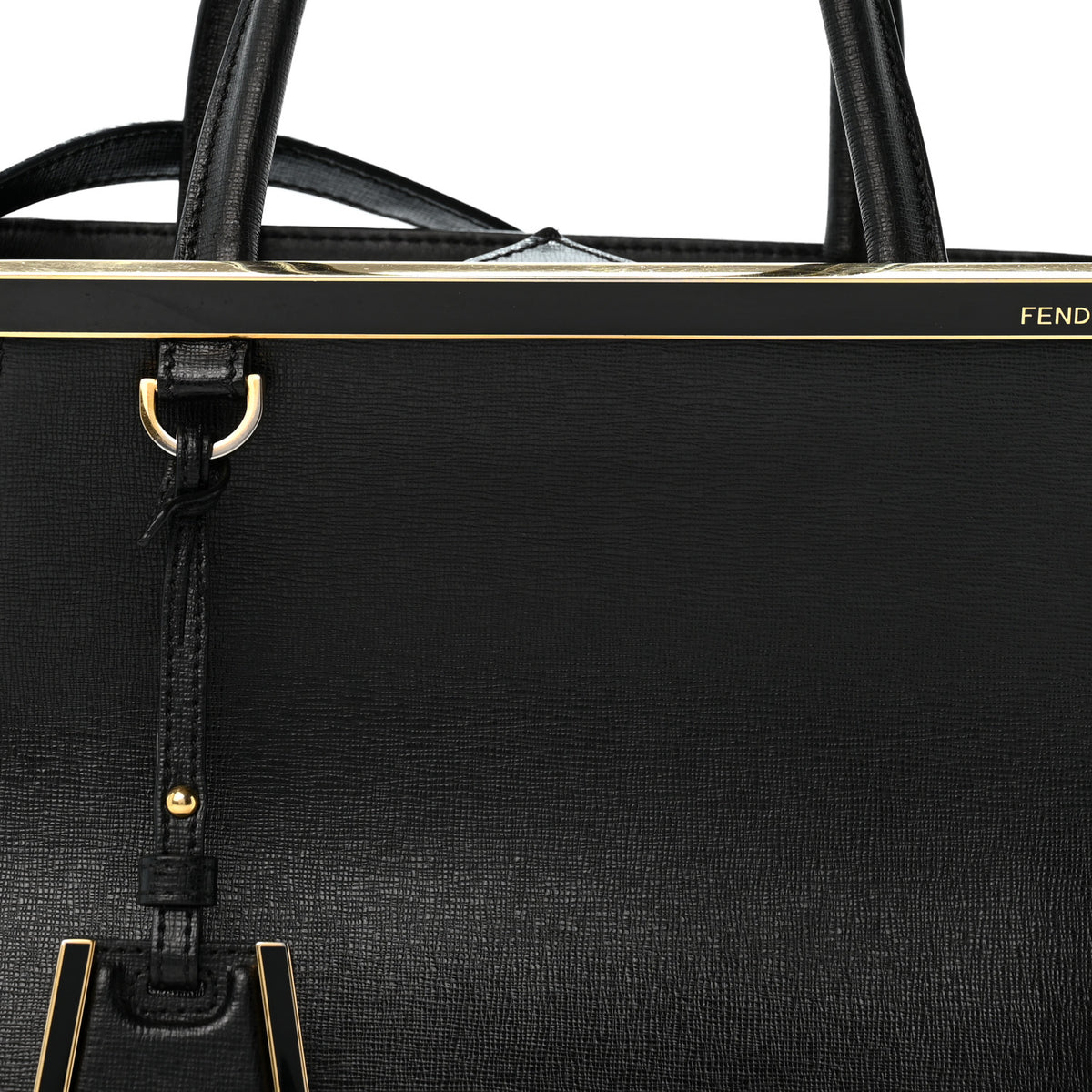 Fendi Vitello Elite Petite 2Jours Tote Black 8 of 12