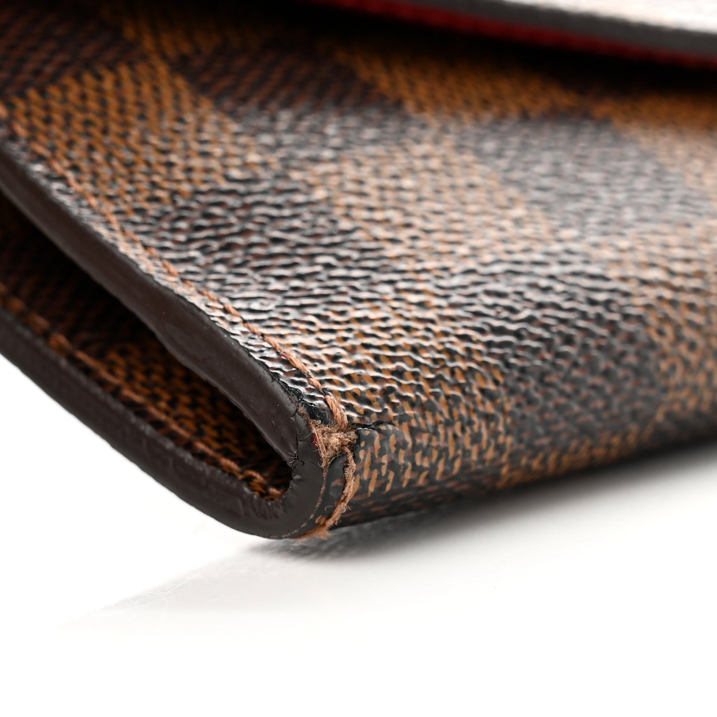 Damier Ebene Josephine Wallet Red