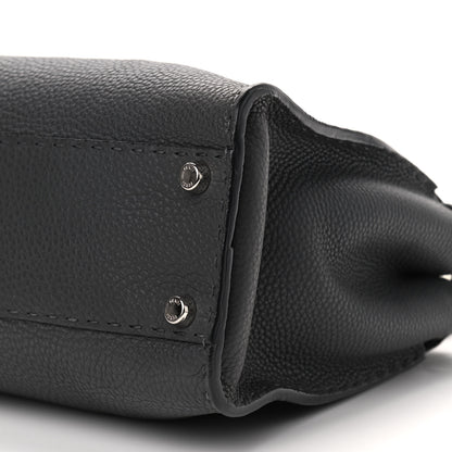 Fendi Cuoio Romano Selleria Bi-Color Medium Peekaboo Iconic Satchel Asfalto Latte 12 of 12