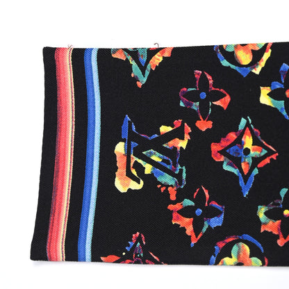 Louis Vuitton Silk Monogram Rainbow Bandeau Black 4 of 4