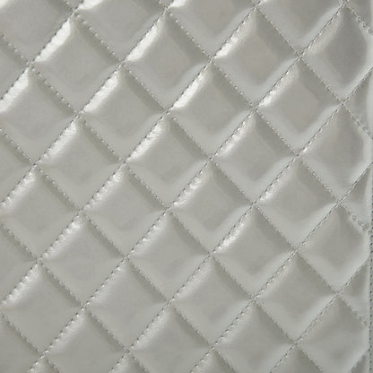 Chanel Patent Quilted Brilliant iPad Case Grey 9 of 10