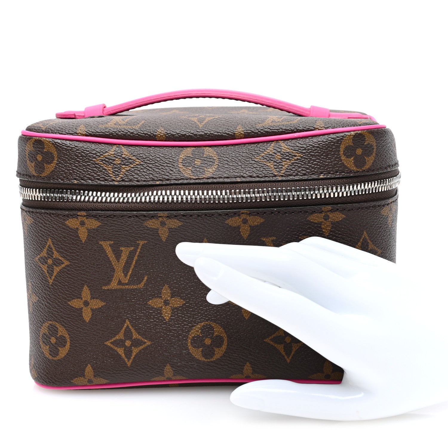 Louis Vuitton Monogram Macassar Nice Mini Fuchsia 2 of 6