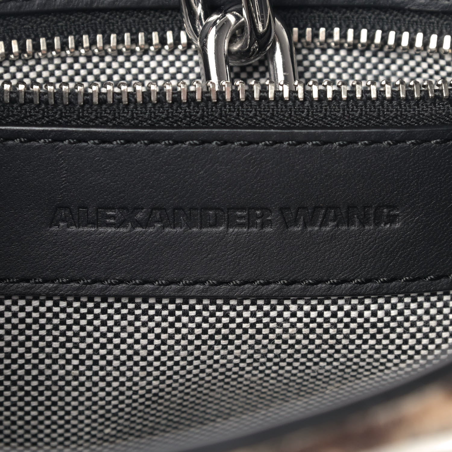 Alexander Wang Calf Hair Leopard Print Riot Bucket Bag Black Silver Hardware 8 of 10
