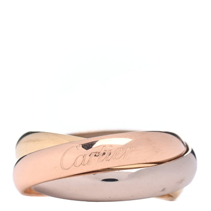 Cartier 18K Pink Yellow White Gold Classic Les Must De Cartier Trinity Ring 49 4.75 1 of 5