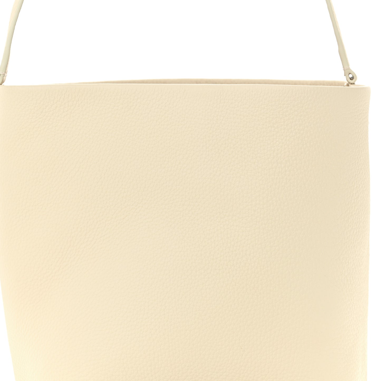 Grained Calfskin Medium N/S Park Tote Ivory