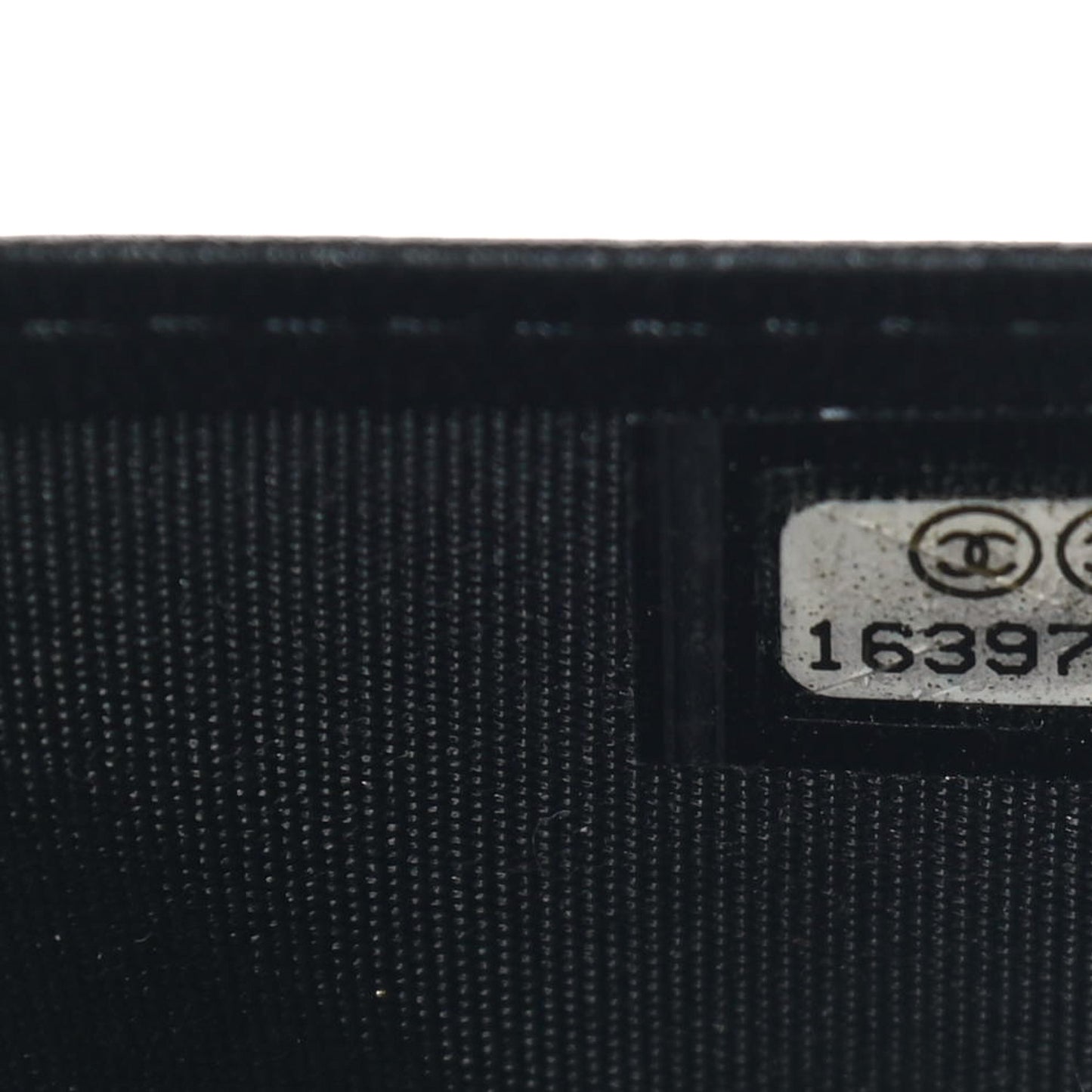 Lambskin Quilted Boy Yen Wallet Black
