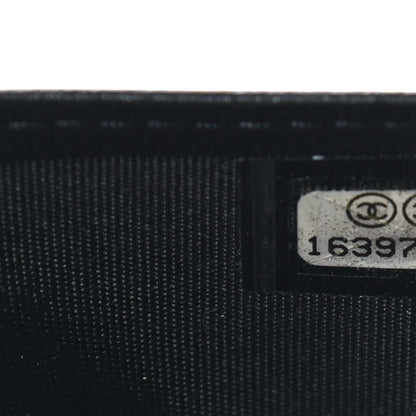 Chanel Lambskin Quilted Boy Yen Wallet Black 8 of 14